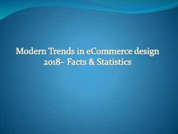 modern trends in ecommerce design