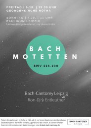 Bach-Cantorey Leipzig