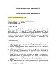 Carta de Responsabilidade da Administração crediminas