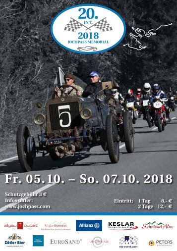 Programmheft 20. Jochpass Memorial 2018