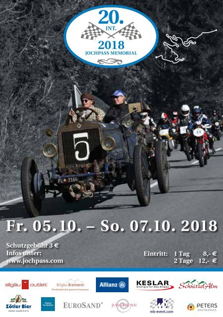 Programmheft 20. Jochpass Memorial 2018