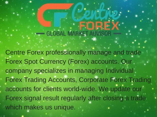 Forex Managed Account Dubai