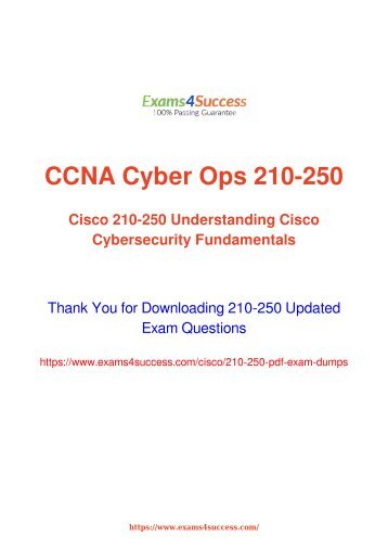 Cisco 210-250 Exam Questions Updated [2018] - 100% Valid Dumps