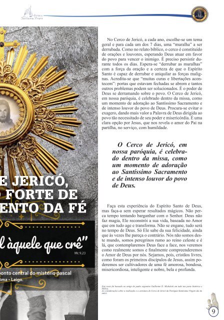 Revista Santíssima Virgem - Edição Setembro 2018