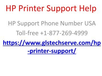 HP Printer Support Help +1-877-269-4999