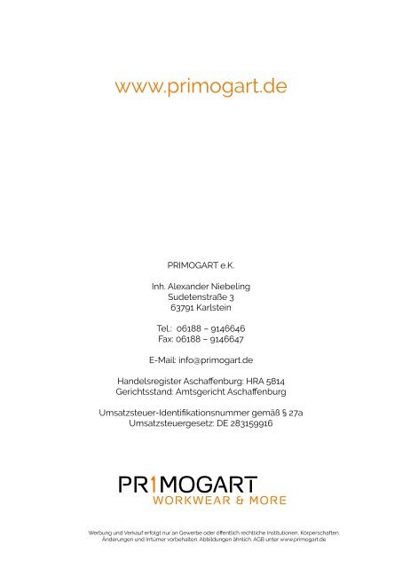 Primogart Katalog 2018/2019