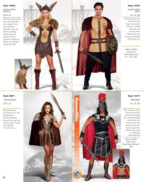 2018 costume catalog