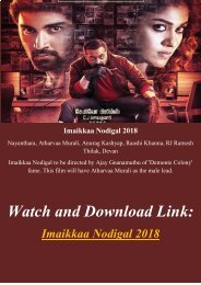 Putlockers Hindi Movie Imaikkaa Nodigal 2018 Full Streaming Online Free HD-BLURAY