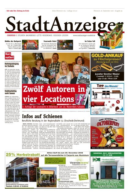 Stadtanzeiger Coesfeld kw 39