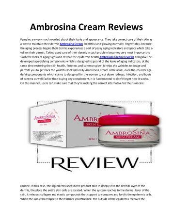 Ambrosina Cream ReviewsPDF-output