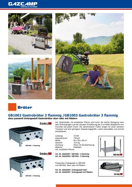 Gazcamp GmbH Katalog