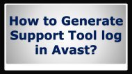 How to Generate Support Tool log in Avast-converted