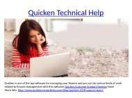 Quicken Technical Support Help Number 1-8884897936