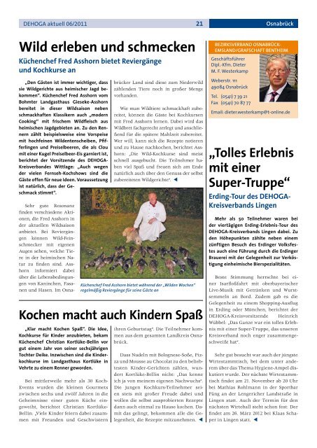 DEHOGA Magazin Nr. 6 November/Dezember 2011