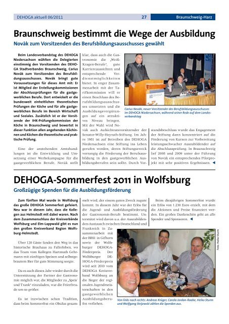 DEHOGA Magazin Nr. 6 November/Dezember 2011