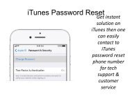 iTunes Password Reset