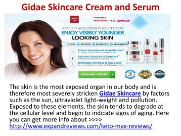Gidae Skincare Cream and Serum How It Works and How to Use