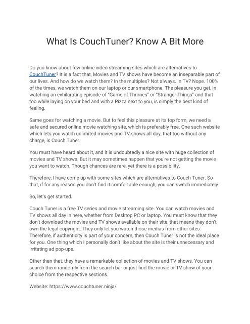 Couchtuner