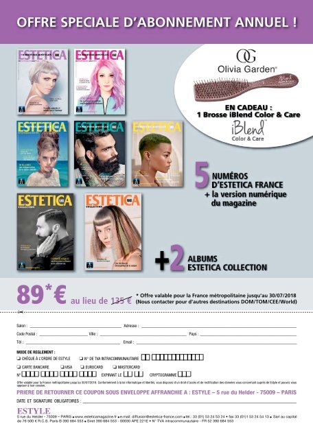 Estetica Magazine FRANCE (1/2018 COLLECTION)