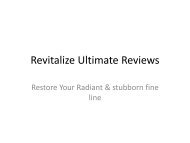 Revitalize Ultimate Reviews