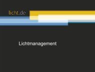 Präsentation: Lichtmanagement