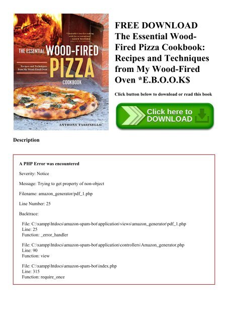 FREE DOWNLOAD The Essential Wood-Fired Pizza Cookbook Recipes and Techniques from My Wood-Fired Oven E.B.O.O.K$