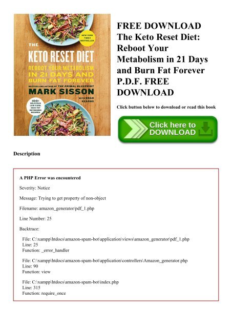 keto reset diet free download