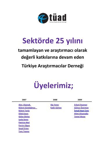 Sektörde 25 yılını tamamlayan ve araştırmacı olarak değerli - Türkiye ...