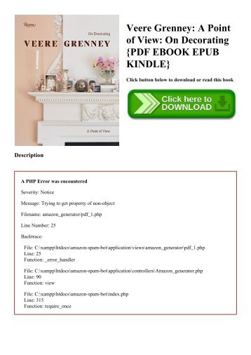 EBOOK Veere Grenney A Point of View On Decorating {PDF EBOOK EPUB KINDLE}