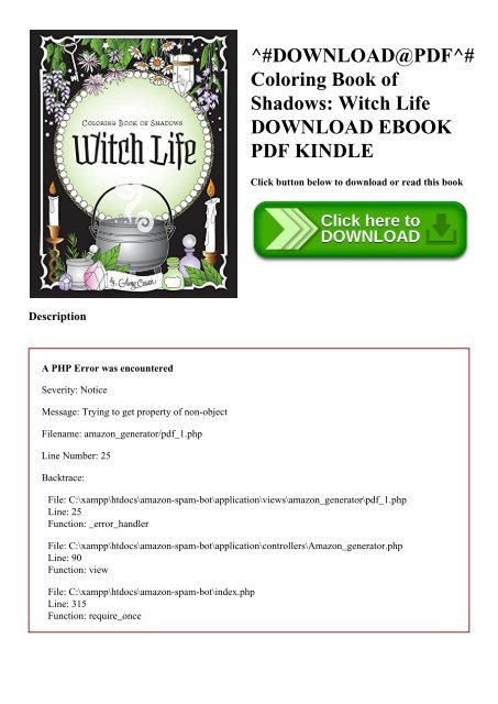 Download Download Pdf Coloring Book Of Shadows Witch Life Download Ebook Pdf Kindle