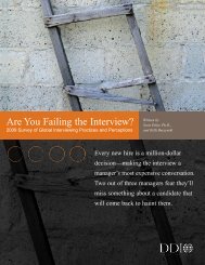 Are You Failing the Interview? - Development Dimensions ...