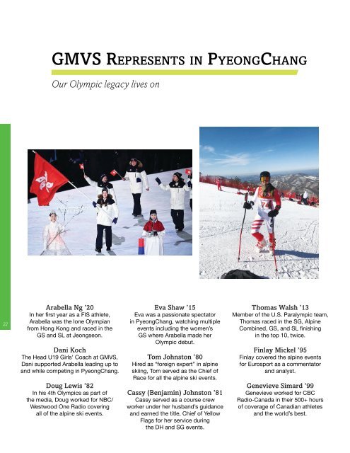 2018 GMVS Peaks Magazine