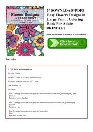 !^DOWNLOADPDF$ Easy Flowers Designs in Large Print  Coloring Book For Adults #KINDLE$