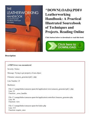 ^DOWNLOAD@PDF# Leatherworking Handbook A Practical Illustrated Sourcebook of Techniques and Projects. Reading Online