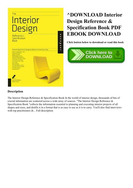 Download Pdf Interior Design Reference Specification