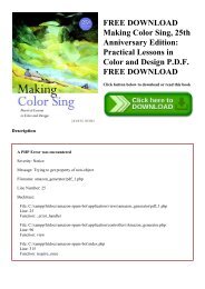 FREE DOWNLOAD Making Color Sing  25th Anniversary Edition Practical Lessons in Color and Design P.D.F. FREE DOWNLOAD