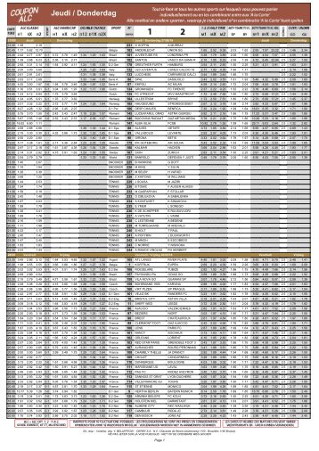 Ladbrokes 29 -30 septembre 2018