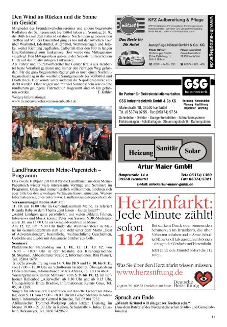 Kurier Isenbüttel Oktober 2018