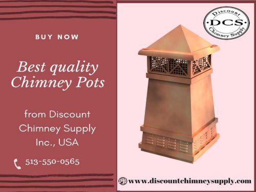 Buy Chimney Pots at best price from Discount Chimney Supply Inc.