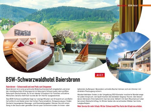 Stiftungsfamilie BSW-Hotel & FeWo - Preisliste 2019