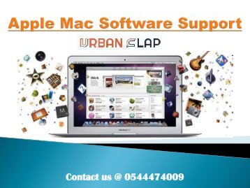   Grab the Apple Mac Software Support in Dubai, Call 0544474009