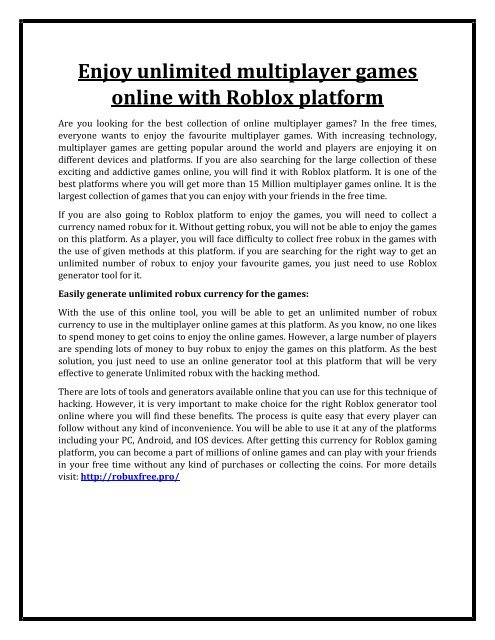 Roblox Generator