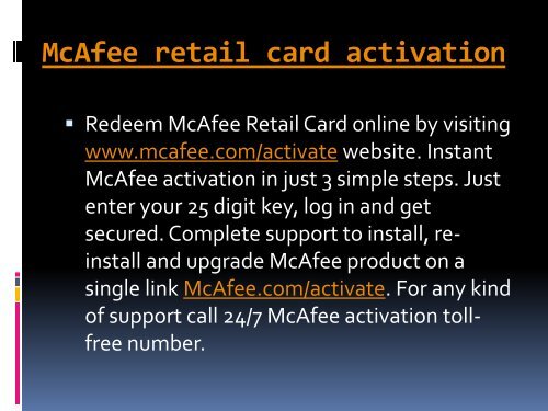 www.mcafee.com/activate 