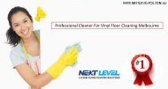 Professional Cleaner For Vinyl Floor Cleaning Melbourne