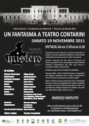 Un Fantasma a Teatro Contarini (Pieghevole ... - Villacontarini.com