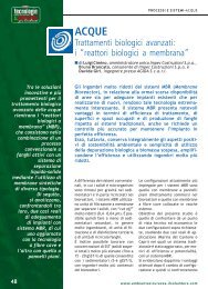 Trattamenti biologici avanzati: i “reattori biologici a ... - Gruppo 24 ORE