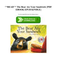 ^READ^ The Bear Ate Your Sandwich {PDF EBOOK EPUB KINDLE}