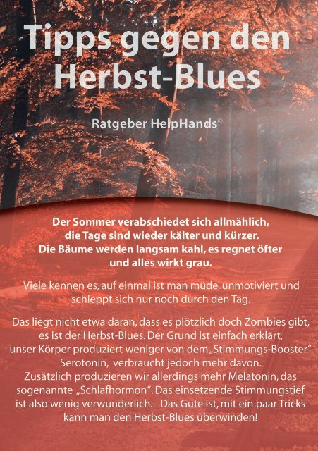 Ratgeber Herbst Blues II