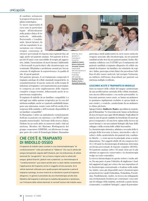 Farmaci biologici - Istituto Clinico Humanitas