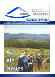 KRGB Rundbrief 2018 / 2